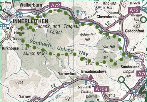 Minch Moor route map